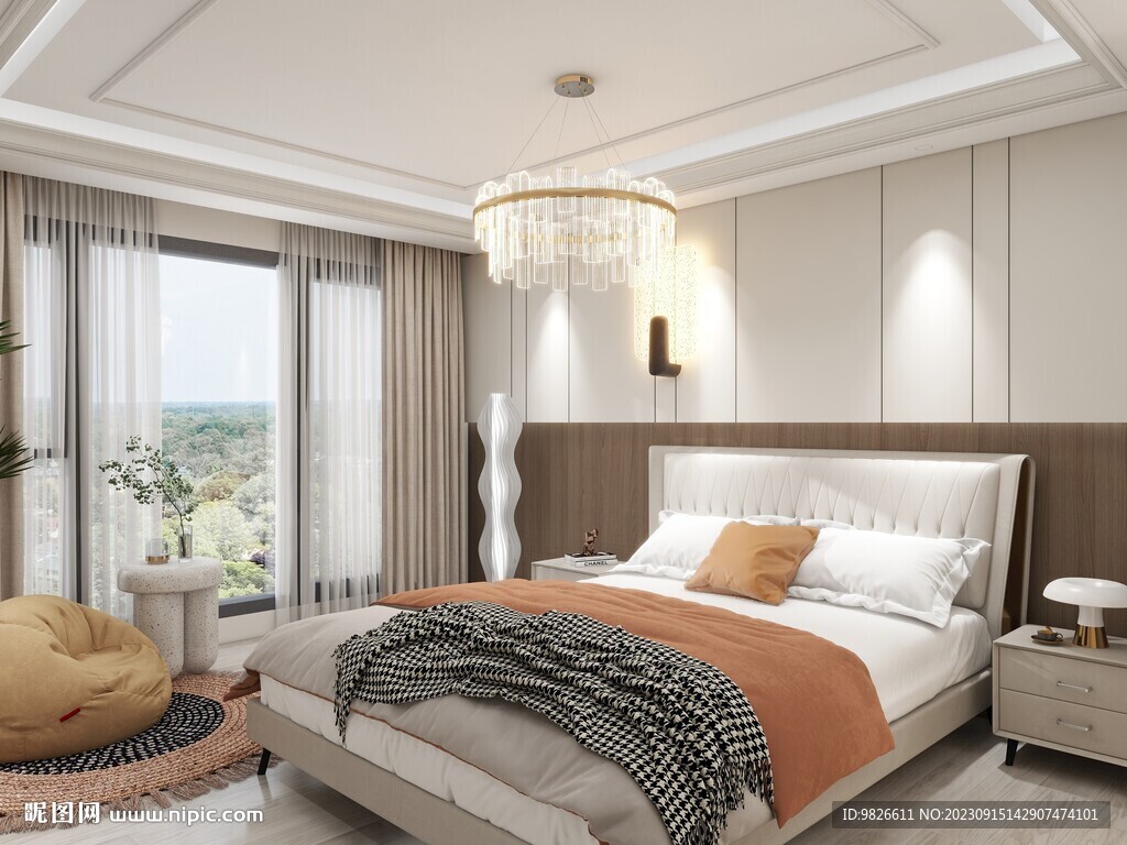 家装主卧效果图 