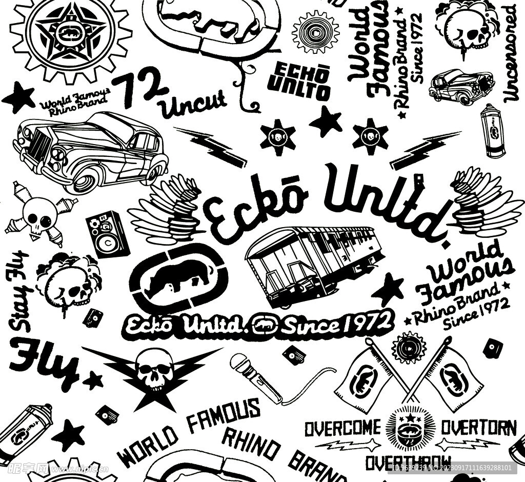 英文字母欧式图案