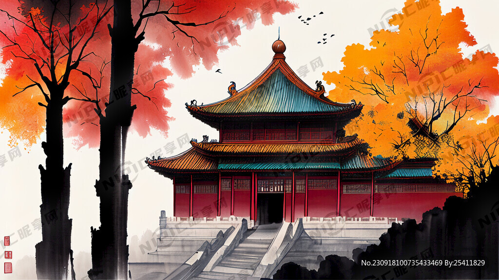 中国风 中秋国庆画面 北京