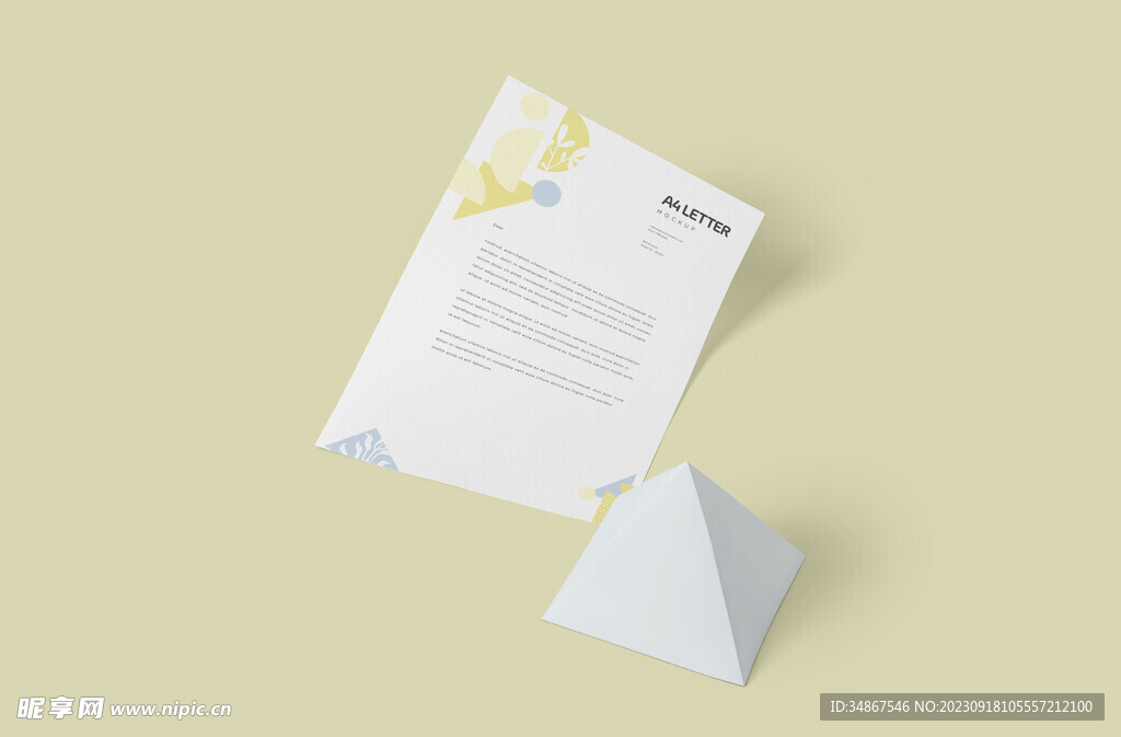 高级质感A4单页DM单样机