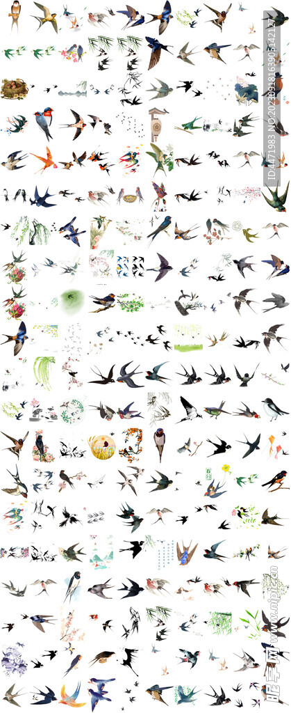 小燕子手账png合集