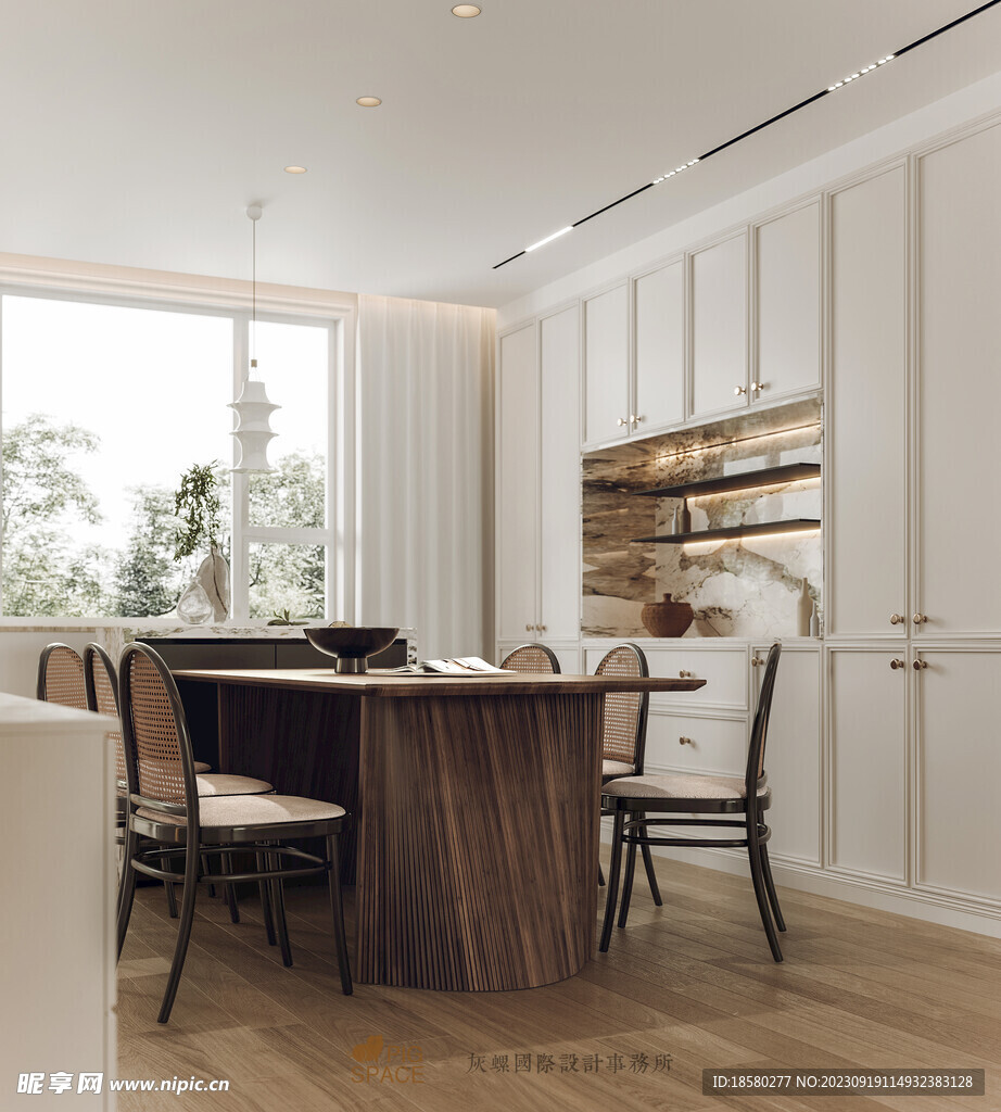 奶油风室内效果图