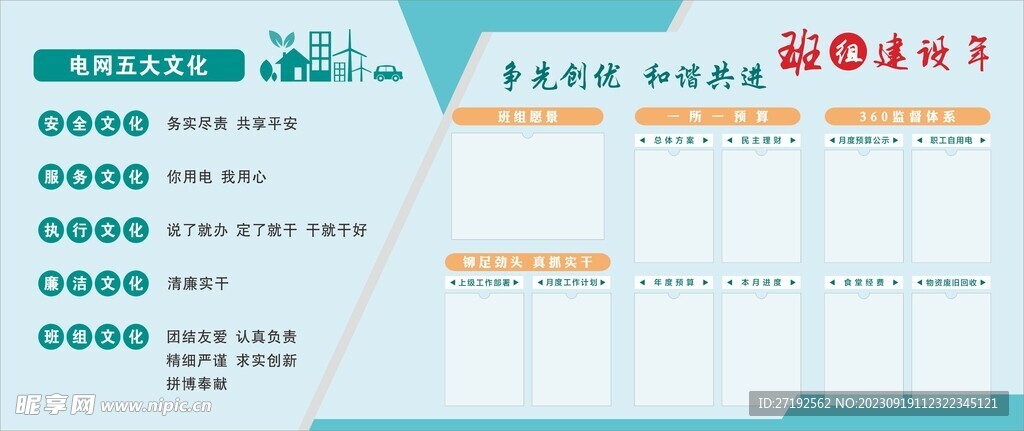 电网展板 电网文化