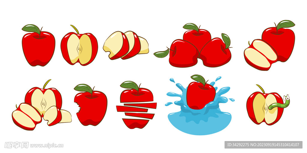 卡通苹果