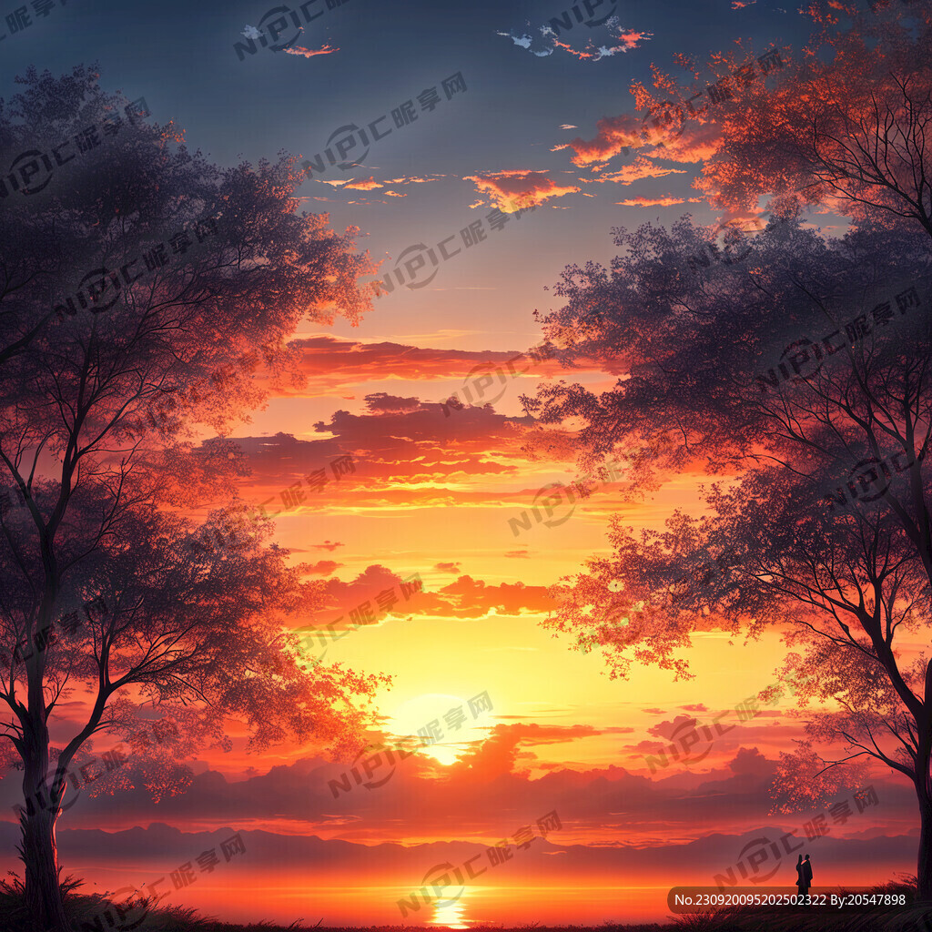 日落 唯美 太阳 晚霞 浪漫