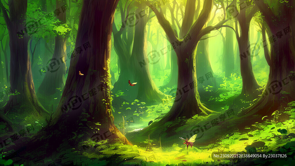 绿森林 梦幻森林 精灵