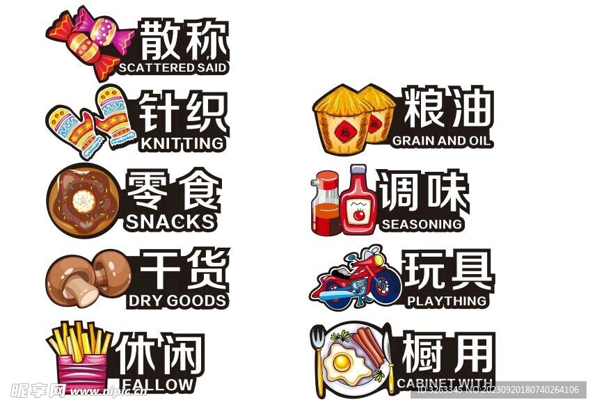 超市指示异形灯箱