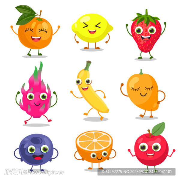 卡通水果