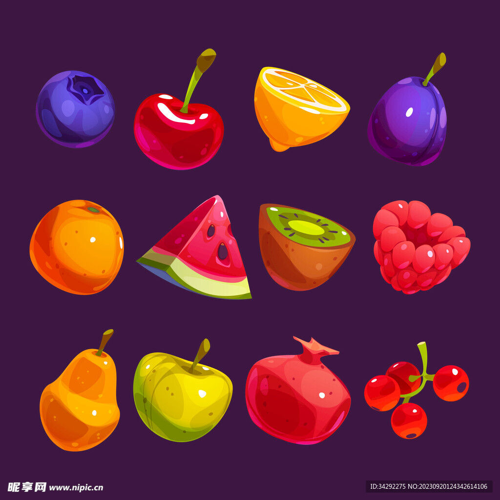 卡通水果