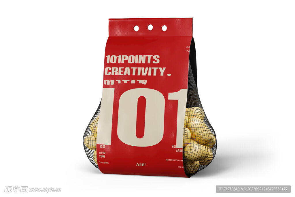 食品打包包装袋样机