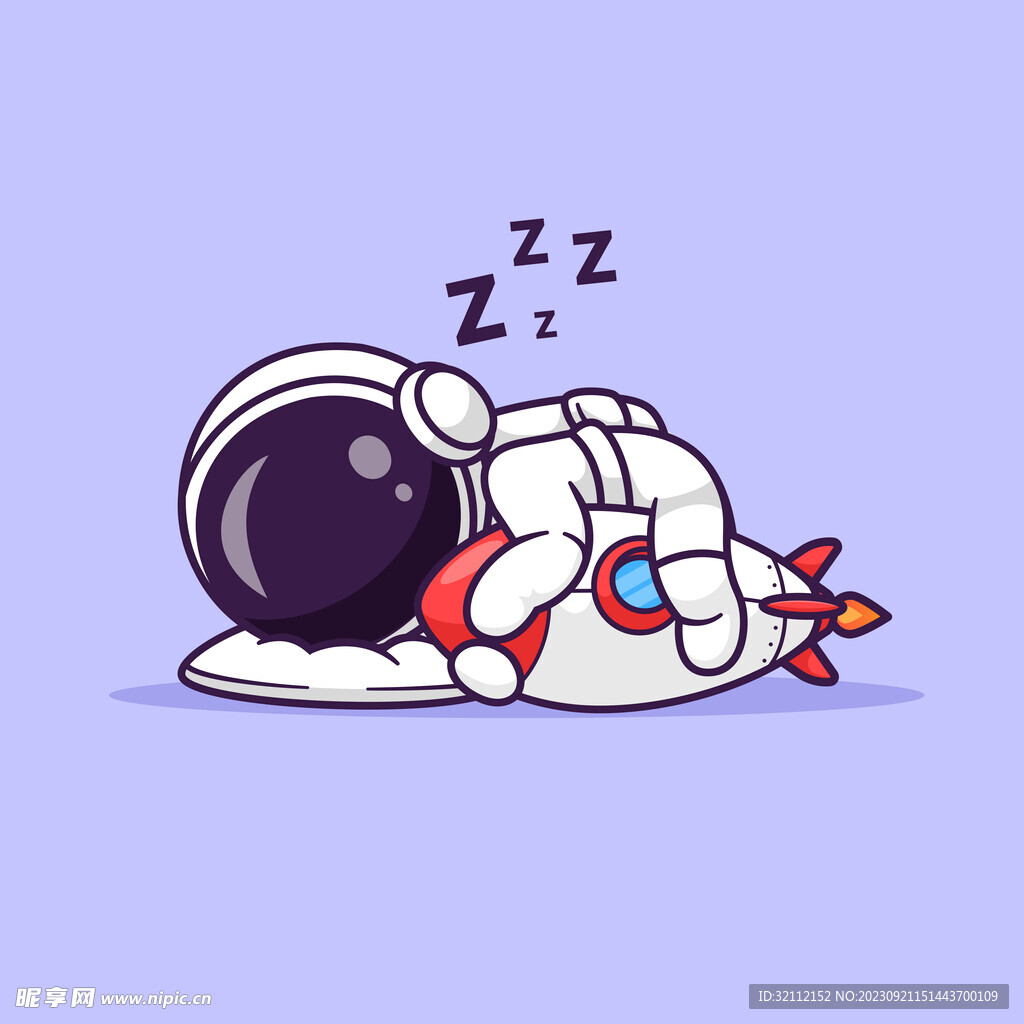 卡通矢量宇航员