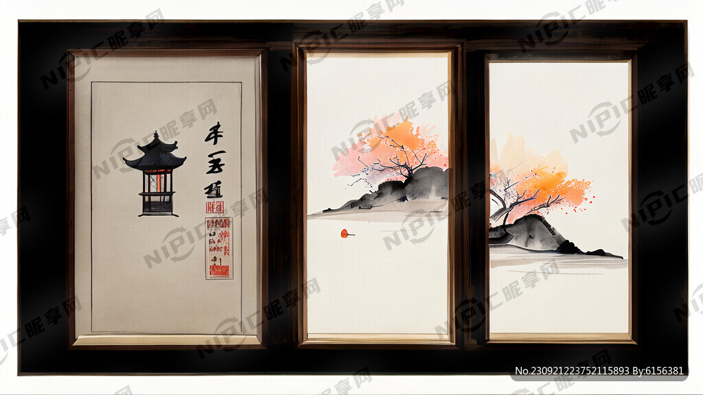 聚贤阁饭庄 中国风 灯箱