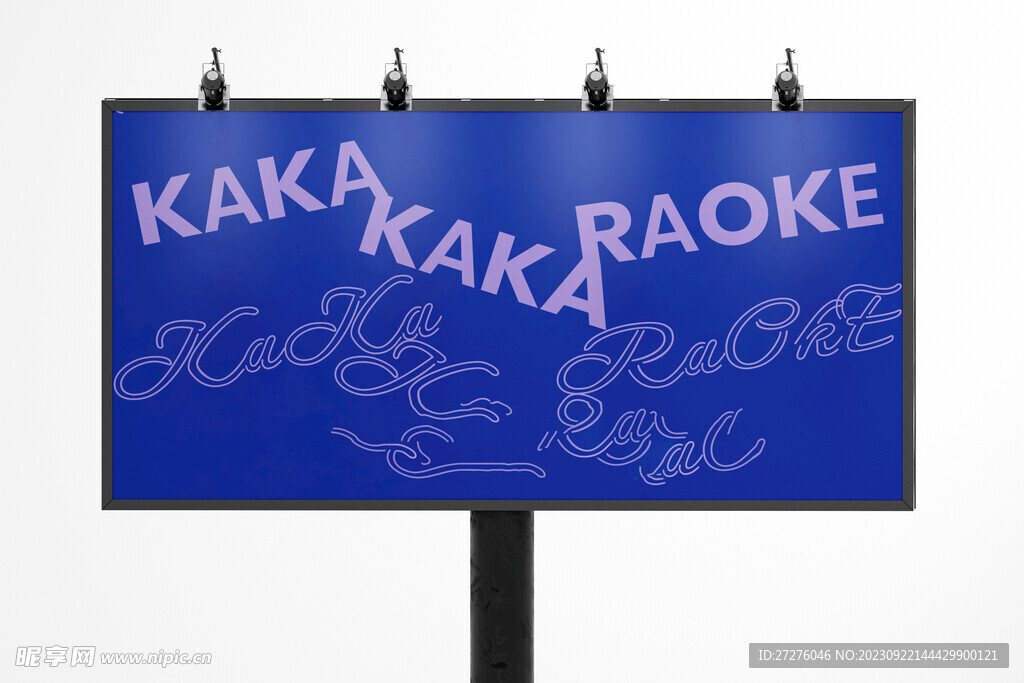 大型广告牌样机