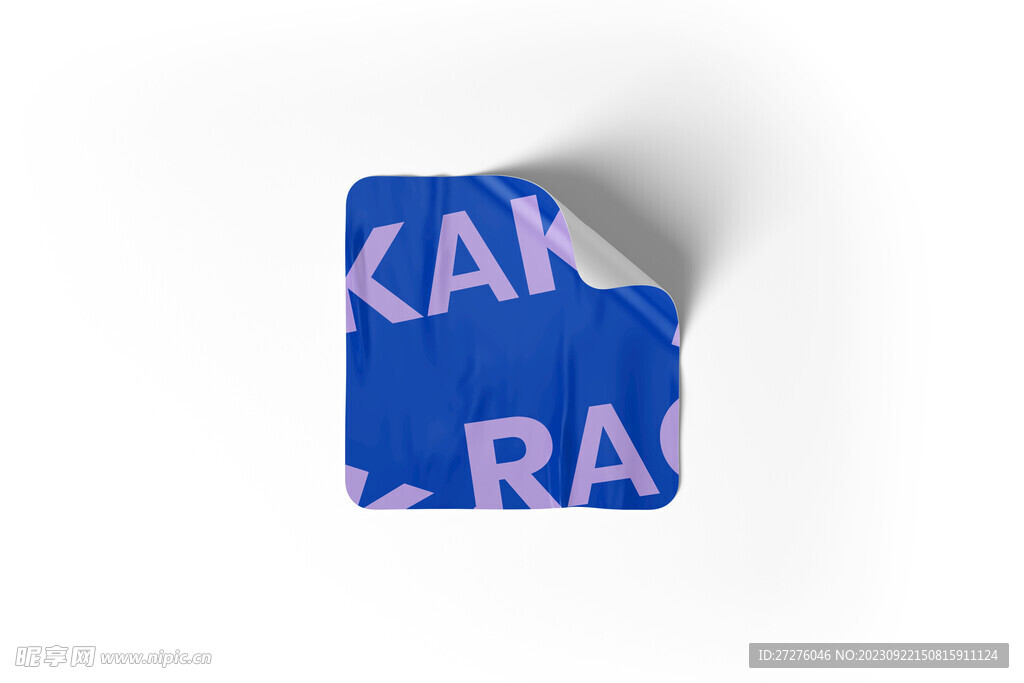 不干胶贴纸样机