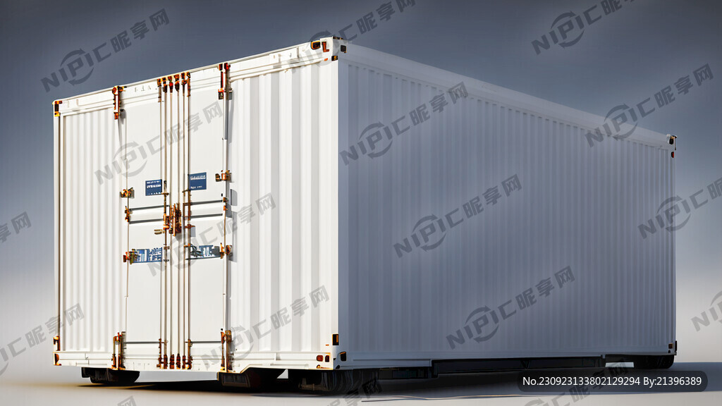 白色集装箱 大小为3米乘以6米