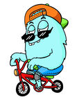 骑自行车的怪兽