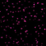 飞舞爱心光效光晕粒子背景