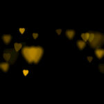 飞舞爱心光效光晕粒子背景