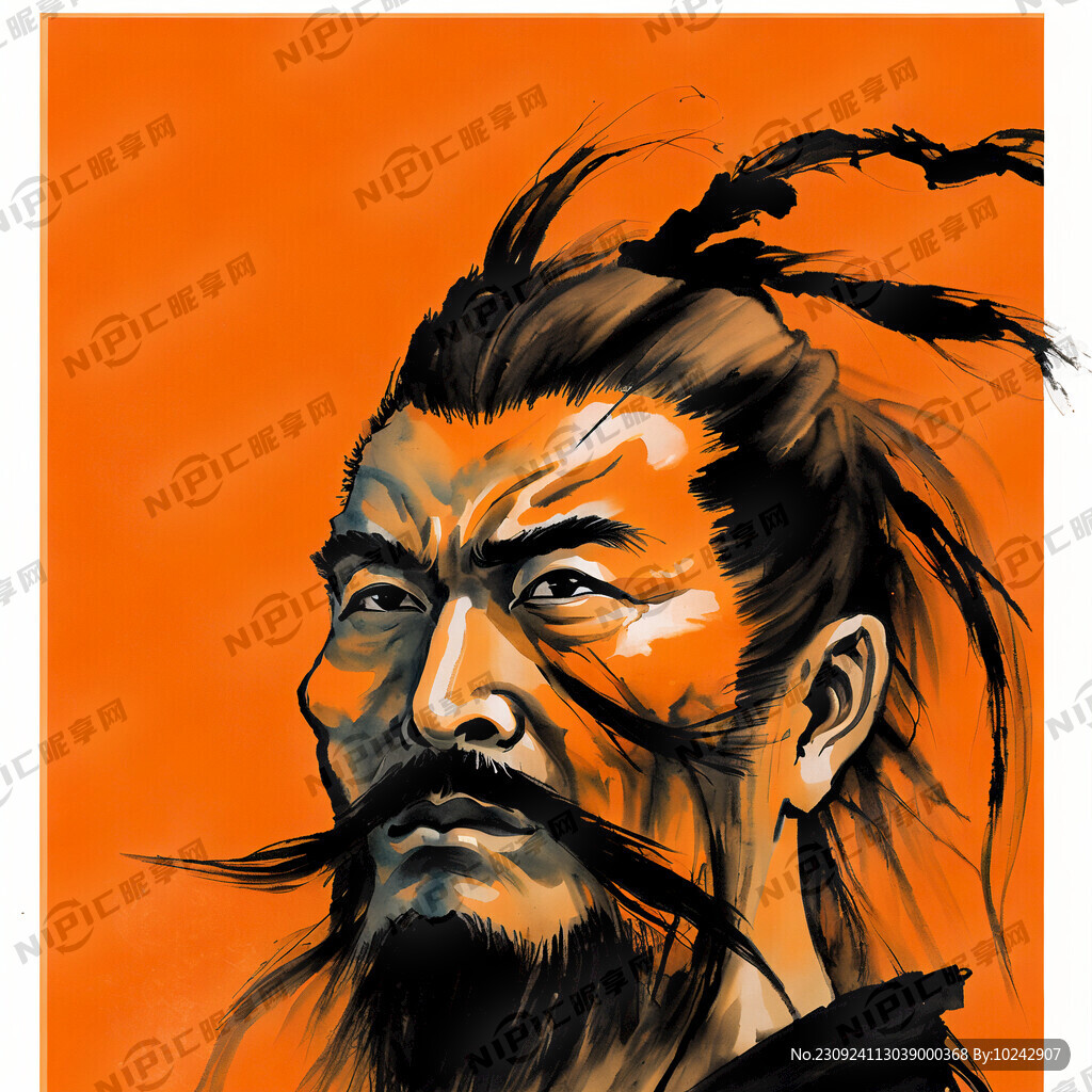 橙色背景 炫酷风格 男性