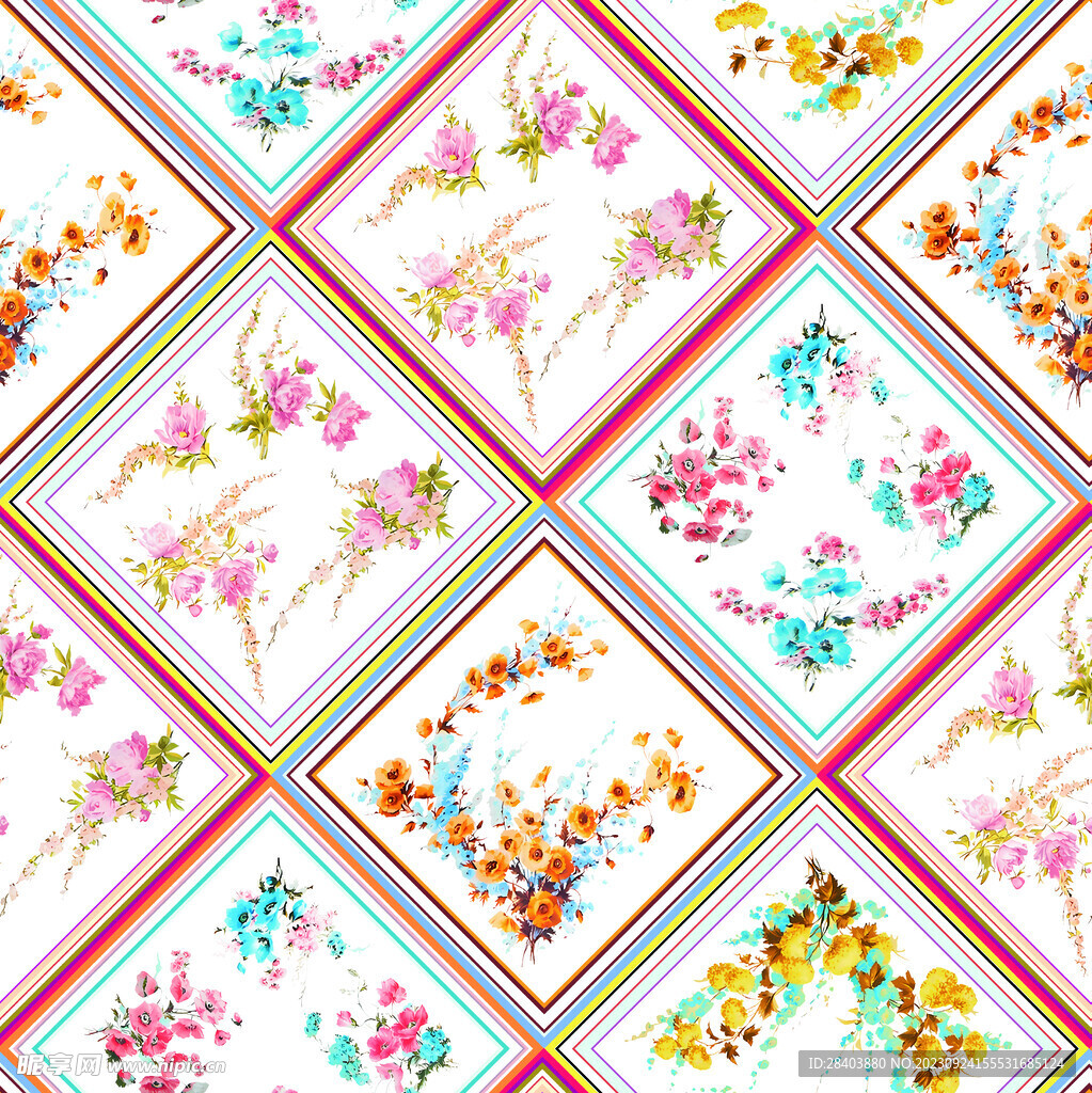 大牌  方巾  数码印花  