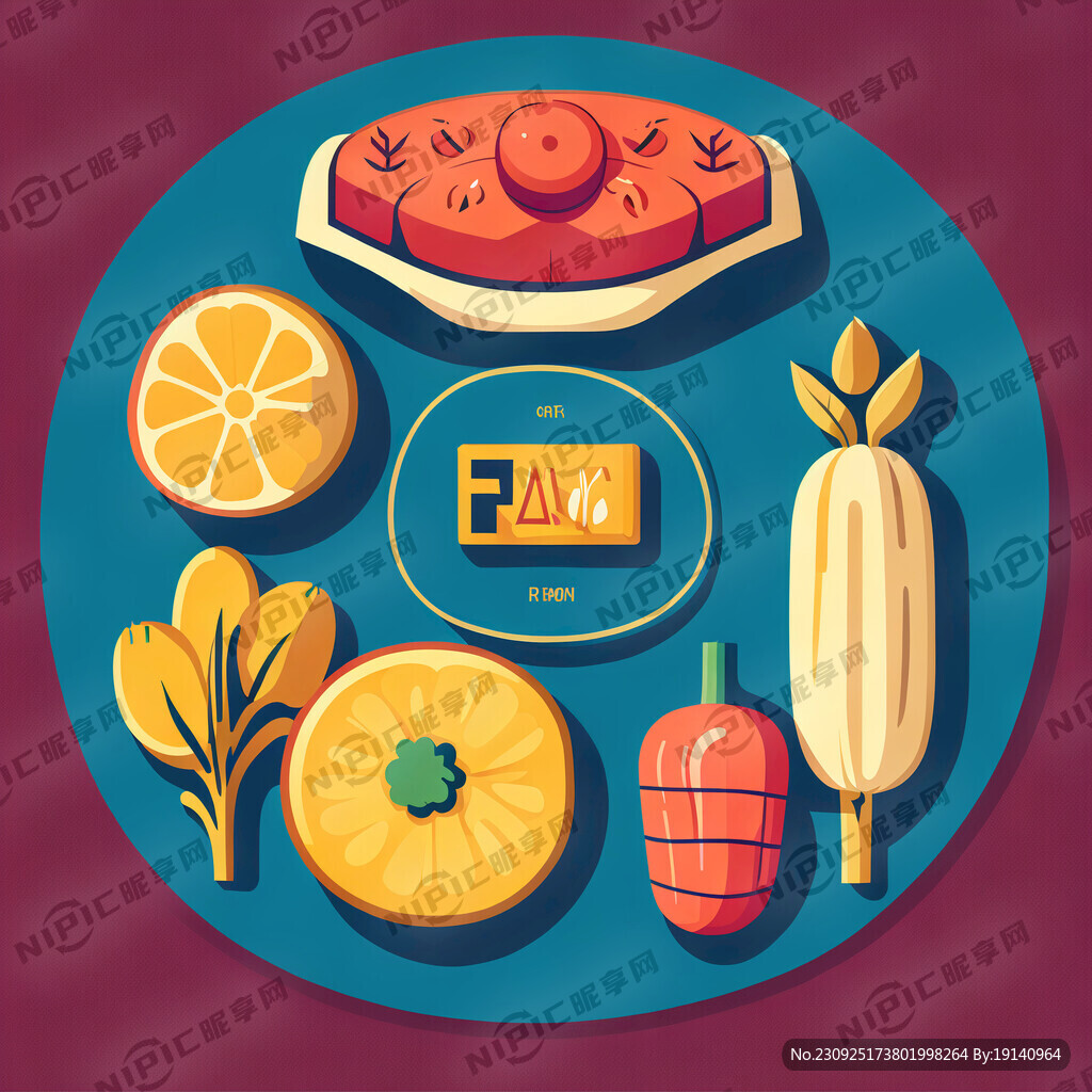 设计农产品相关的图标 线条