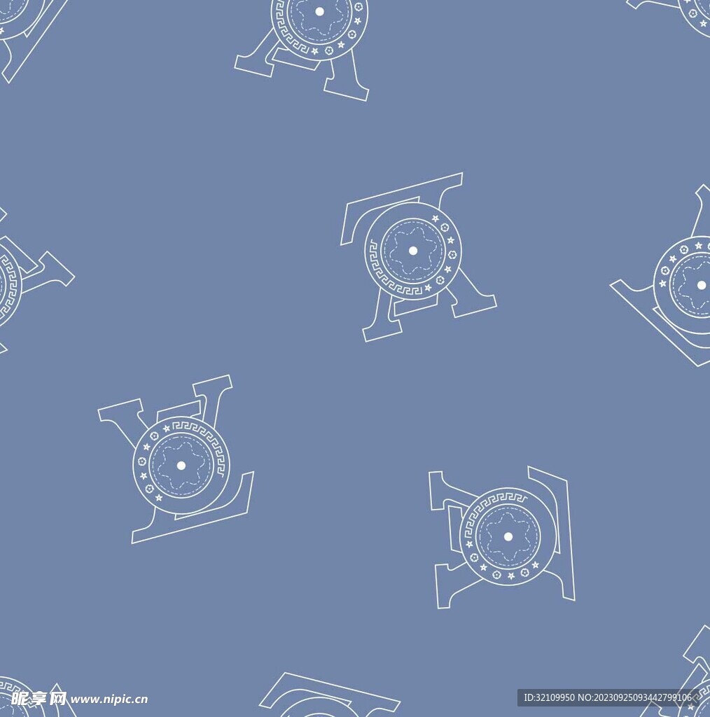 仿大牌lv印花 花型 小花 拔