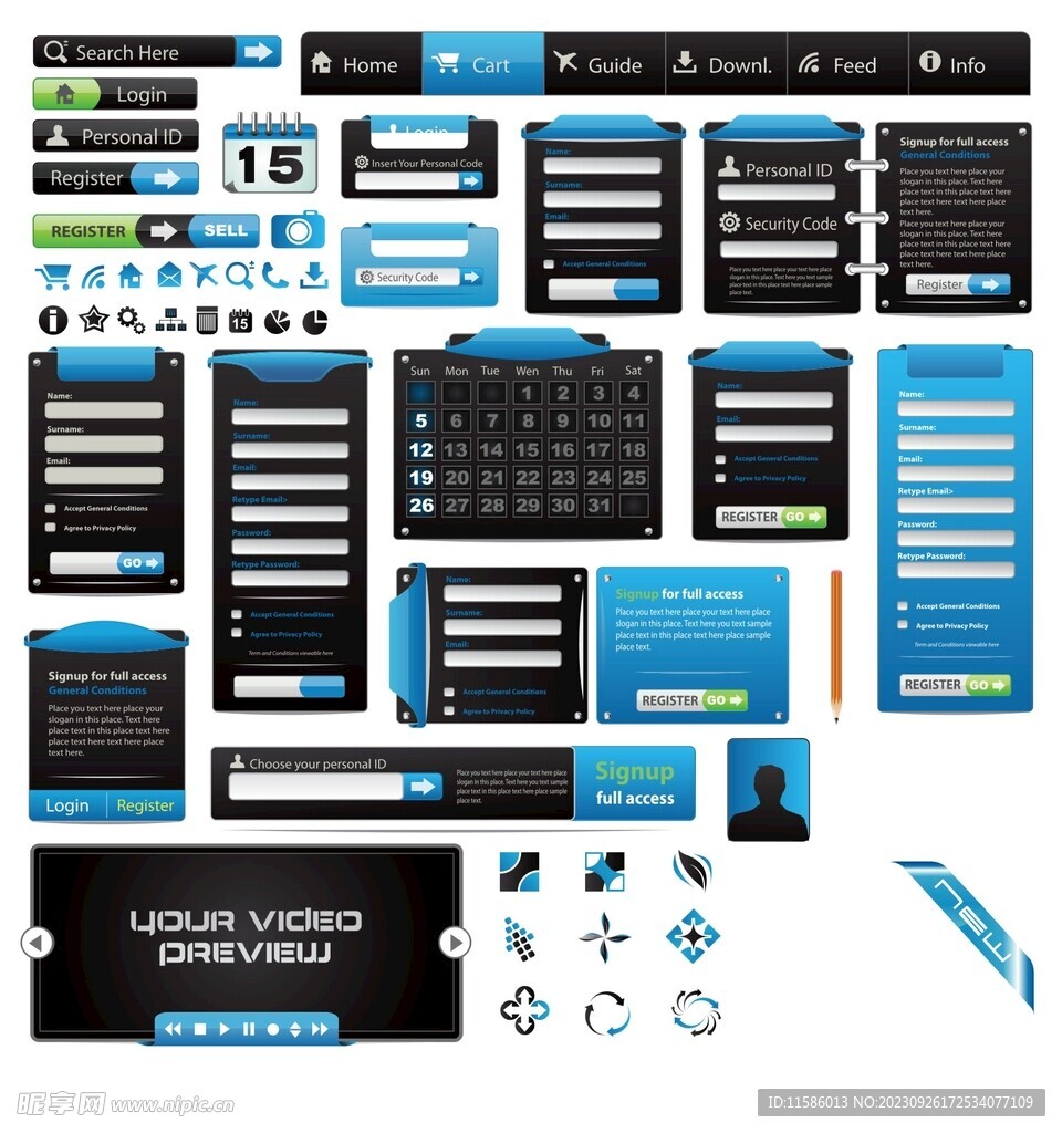 登录界面与按钮