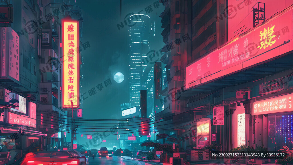 城市 夜生活 莆田 赛博朋克