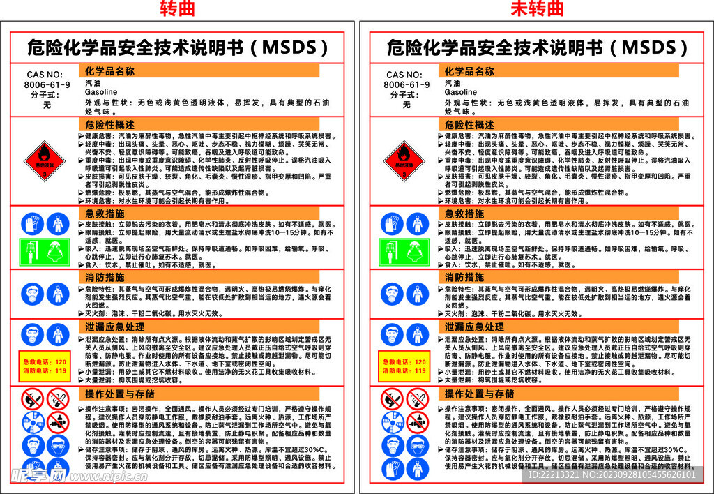 汽油 MSDS 安全技术说明书