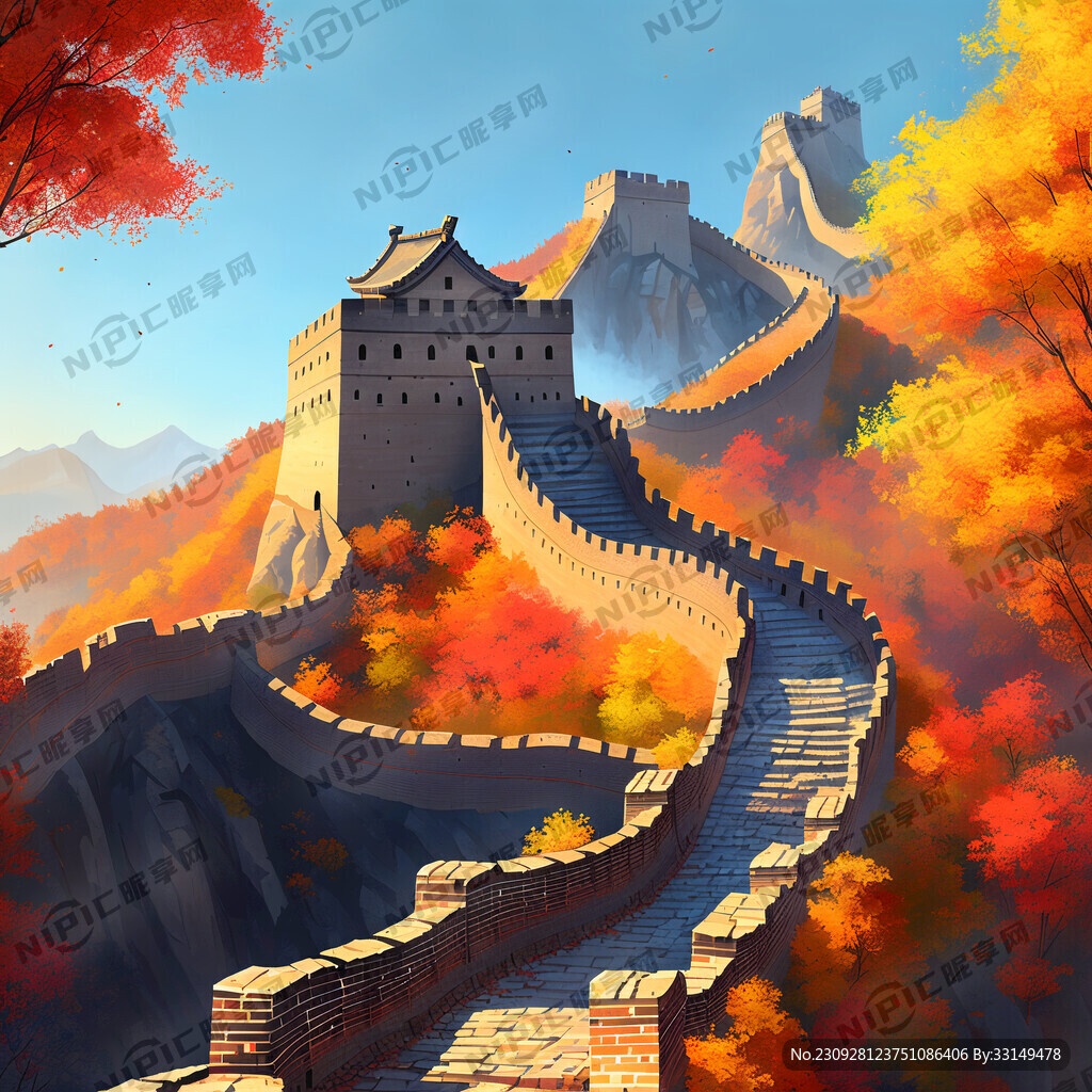 秋天的万里长城