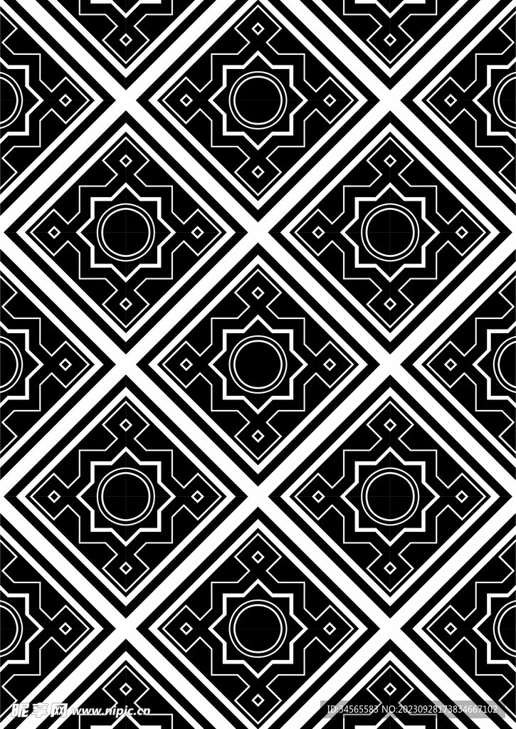 地砖循环纹路 方格背景墙