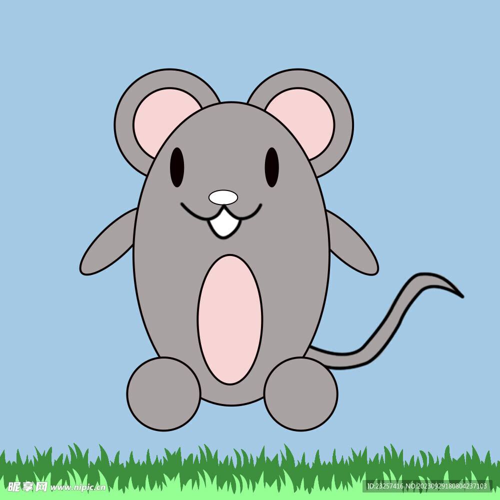 老鼠卡通简笔画