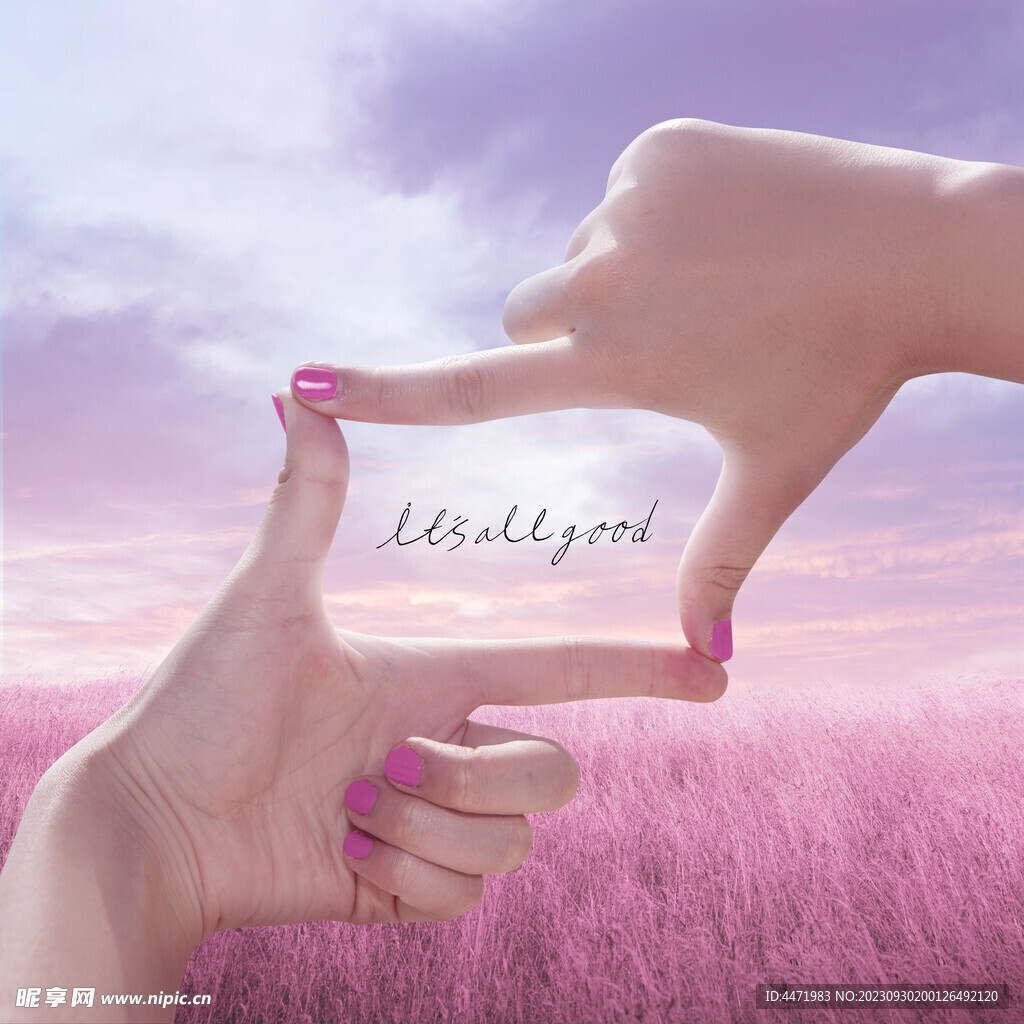 粉色少女风海报