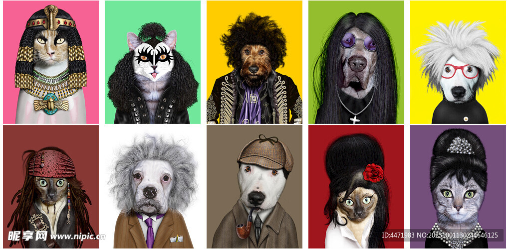 创意动物装饰画