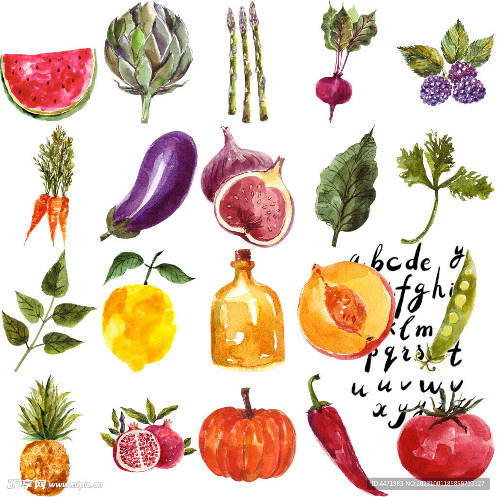 水彩蔬菜png