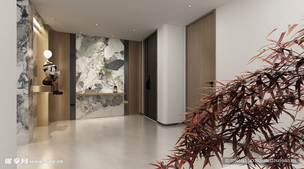 私宅室内设计门厅效果图