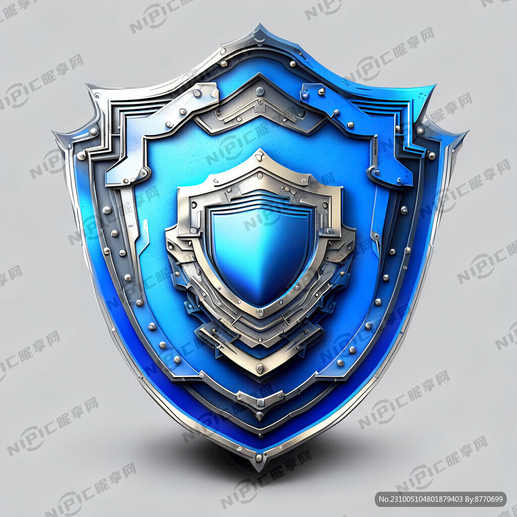 三层材质盾牌 三层剥开演示说明