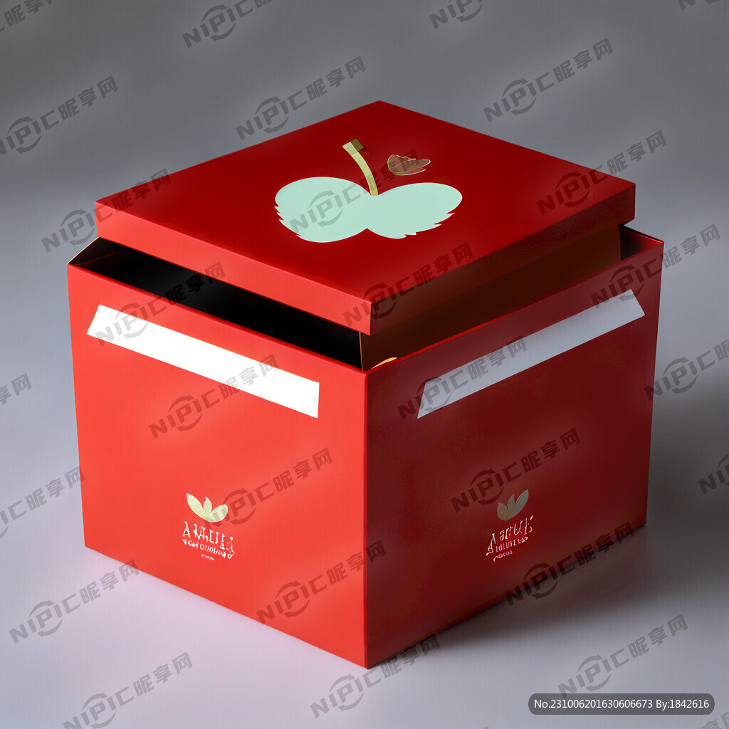 设计一款单只苹果精品礼盒