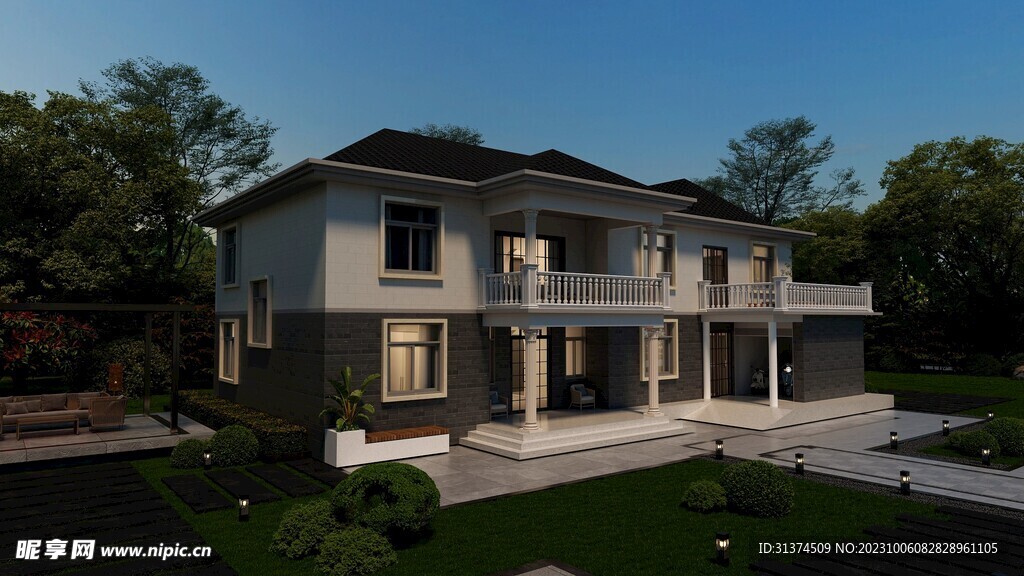 农村别墅建筑外观设计