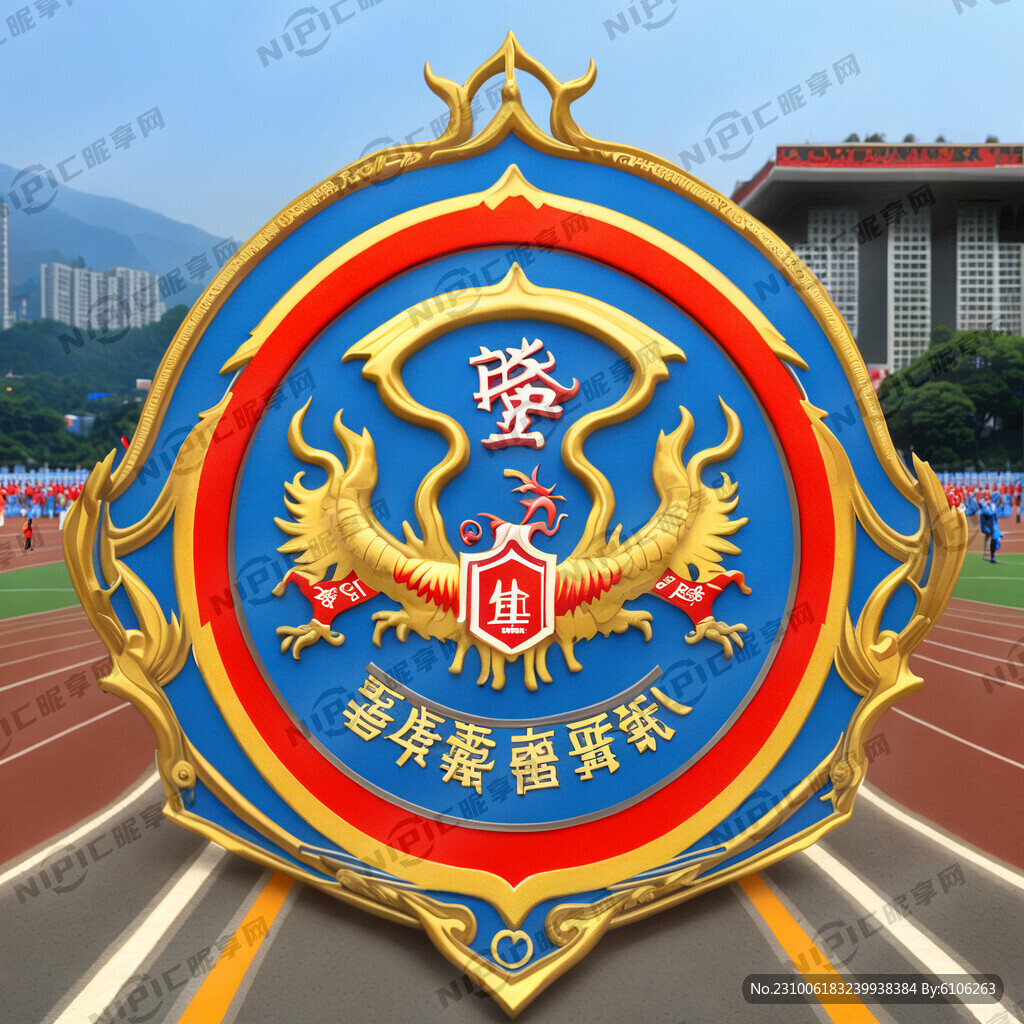 温州龙湾第二小学运动会会徽