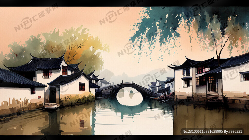 田园 国风 休闲 江南水乡