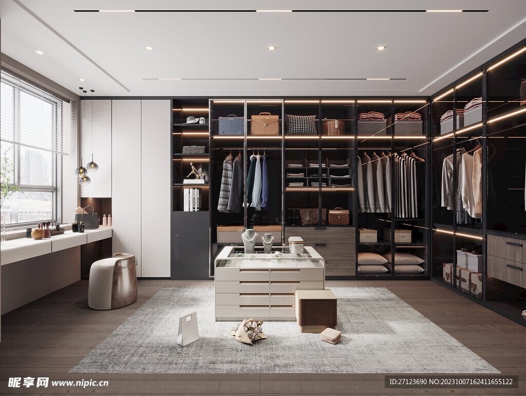 衣柜定制效果图