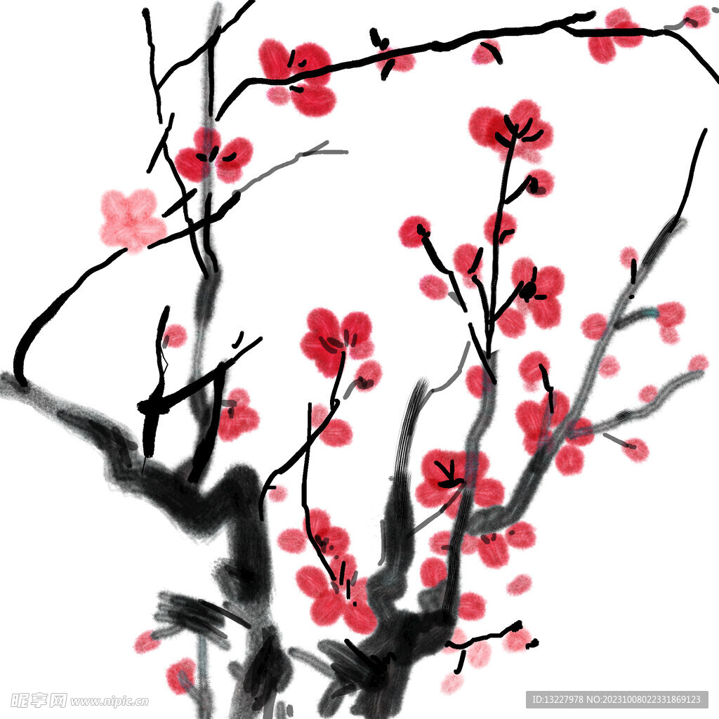 水墨梅花