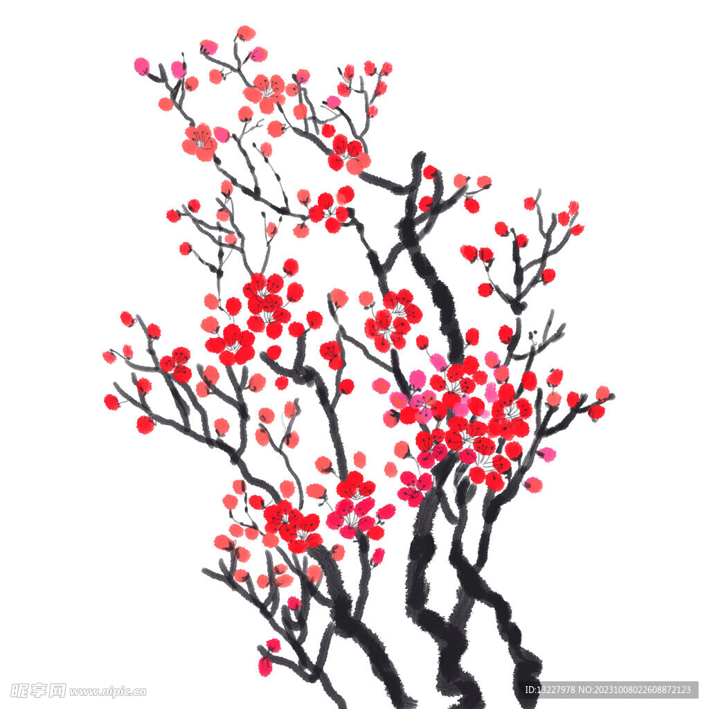 水墨梅花