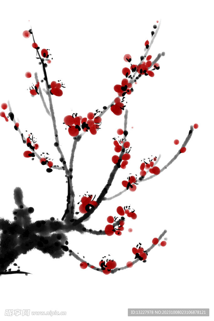 水墨梅花