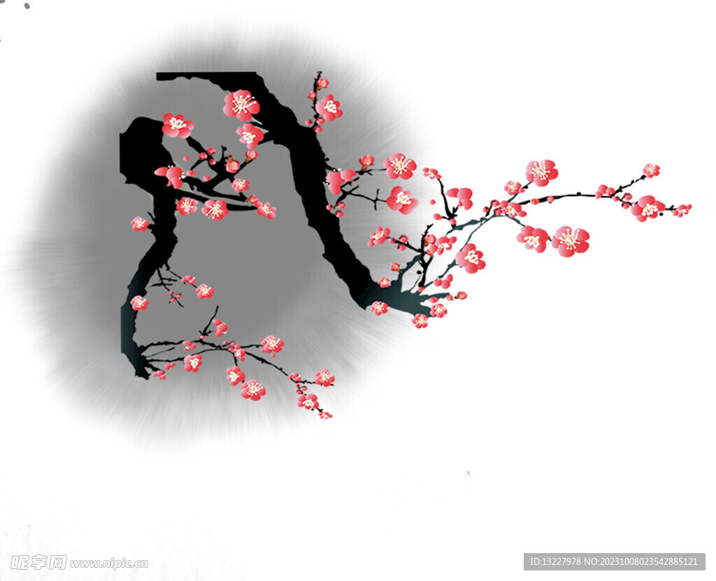 水墨梅花