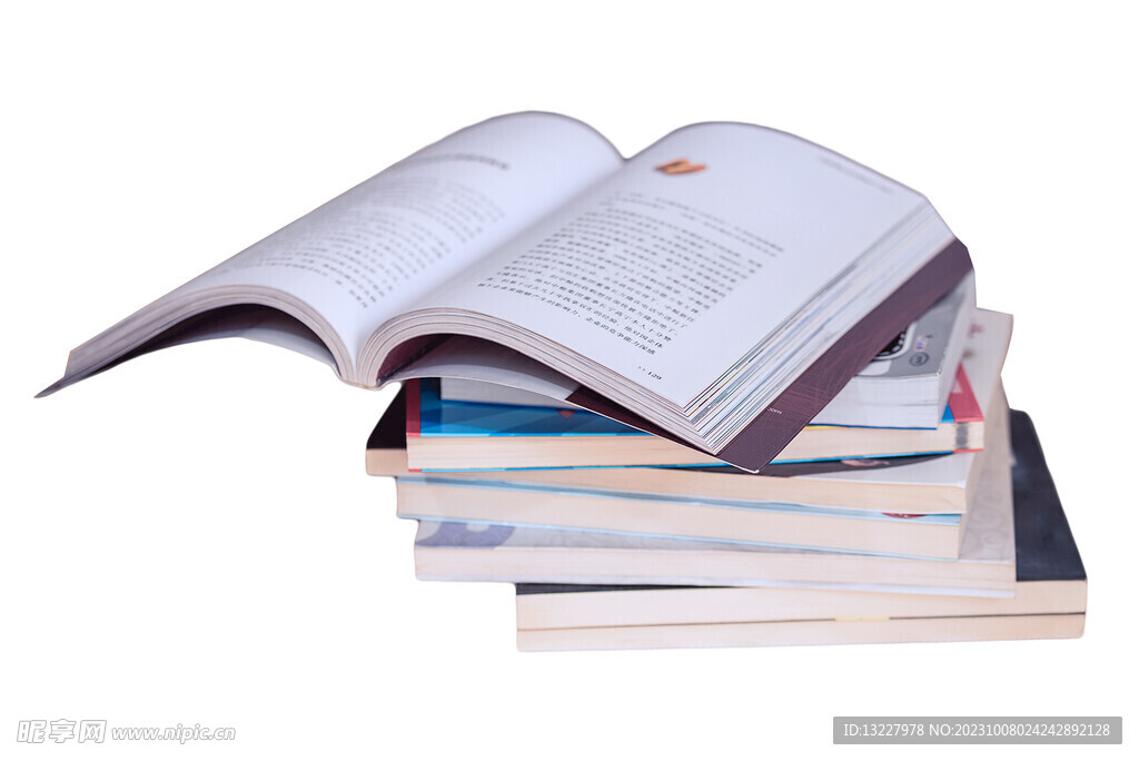 翻开的书