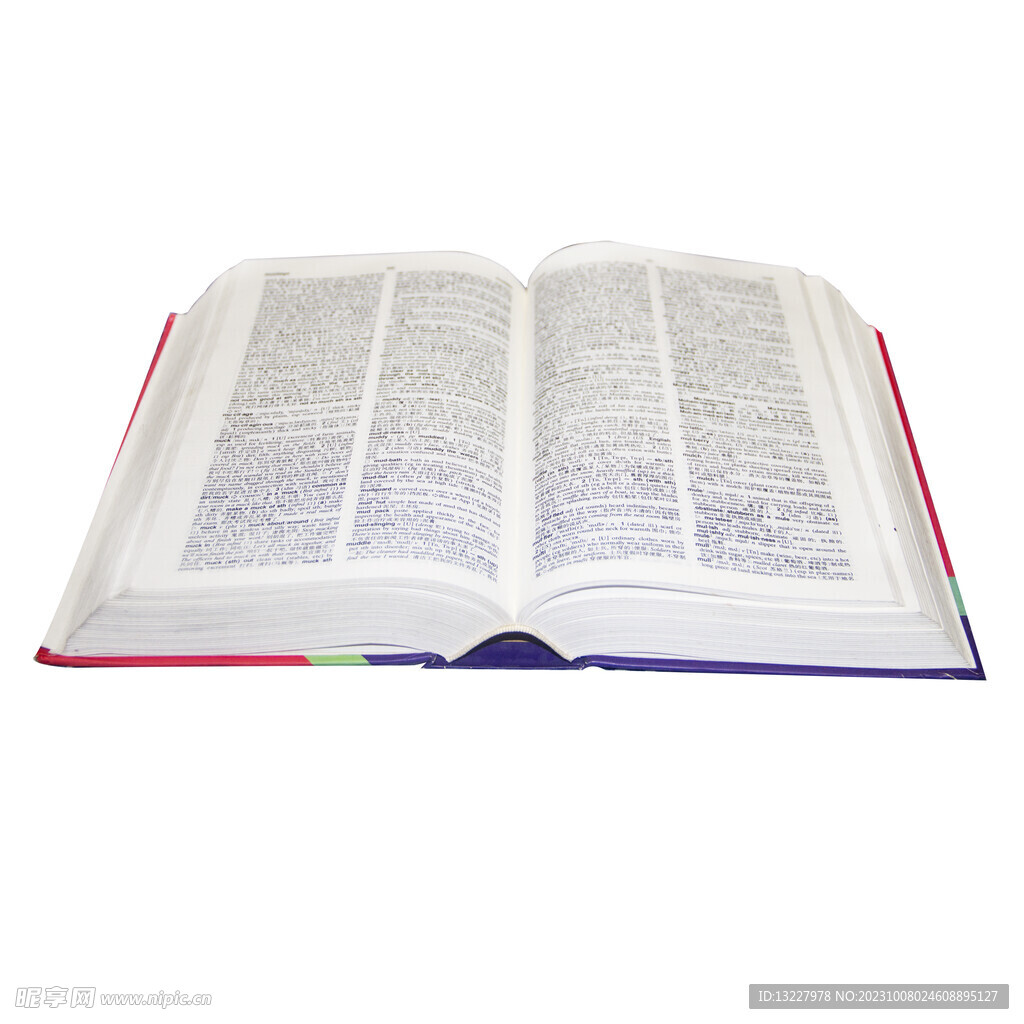 翻开的书