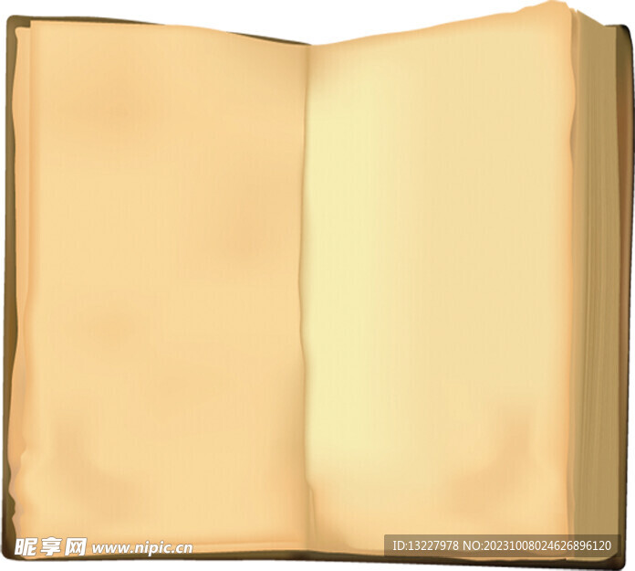 翻开的书