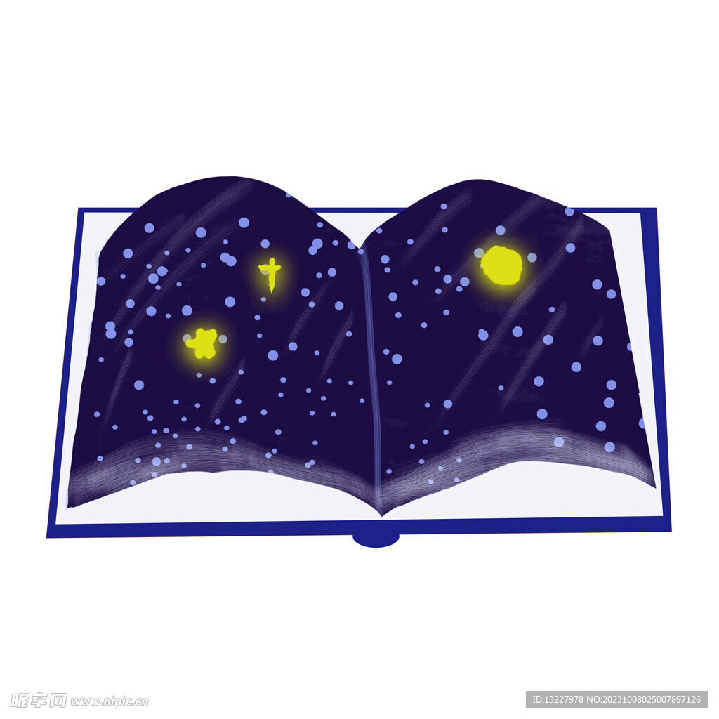 翻开的书